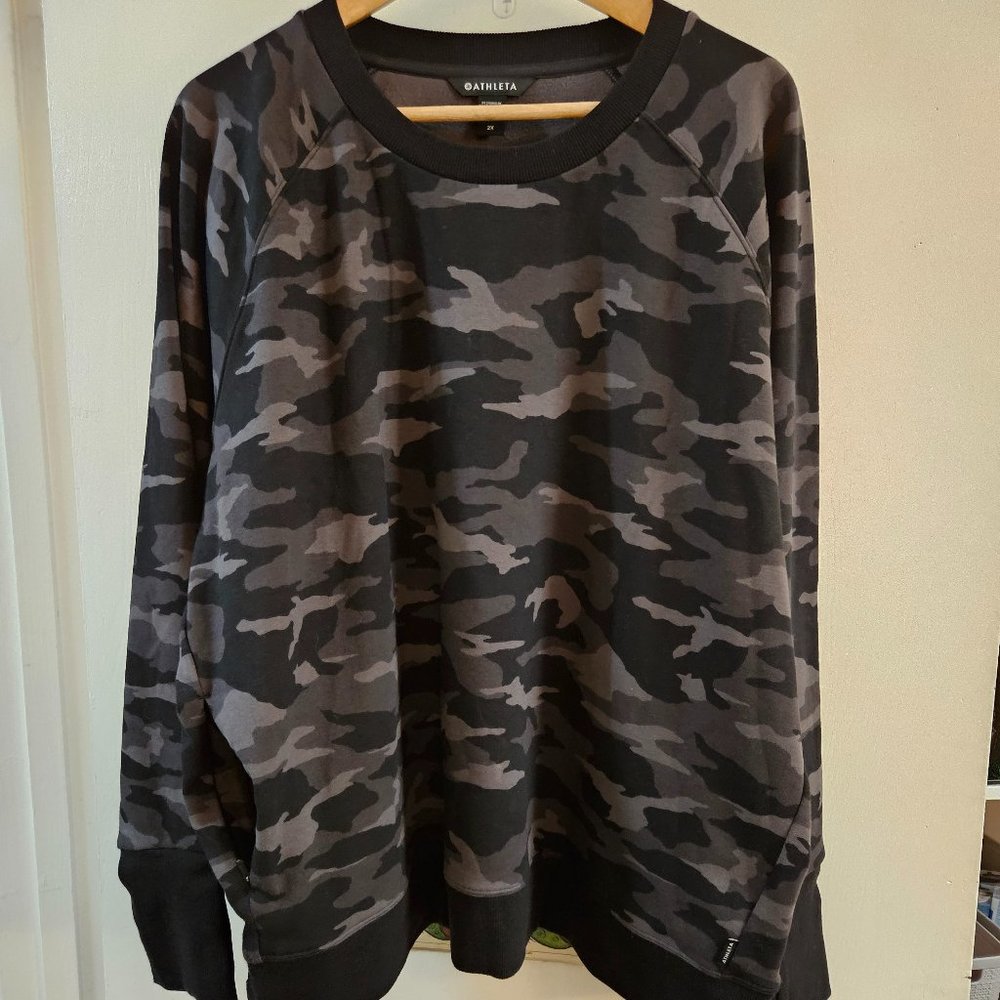 Athleta Triumph Camp Crewneck Sweatshirt 2XL